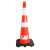 CONO SEÑALIZACION 36" ANTI-VIENTO DOBLE CINTA