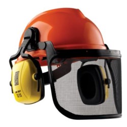 CASCO MOTOSERRISTA FONO CM501 VISOR DE MALLA METALICA