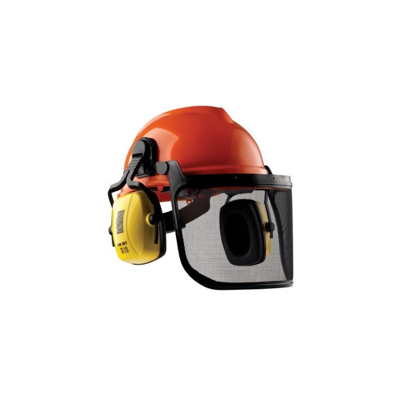 CASCO MOTOSERRISTA FONO CM501 VISOR DE MALLA METALICA